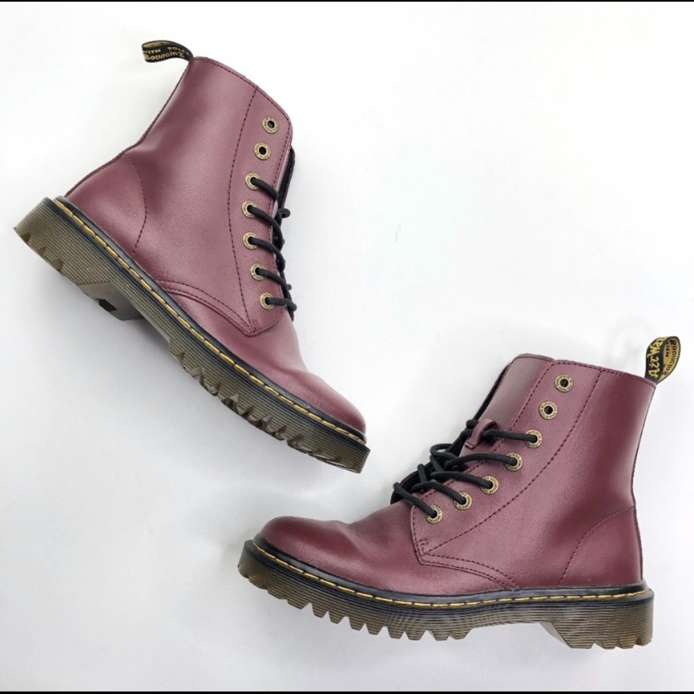 Dr. Martens Leather Lace Up Combat Boot
